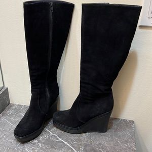 Castaner suede wedge boots